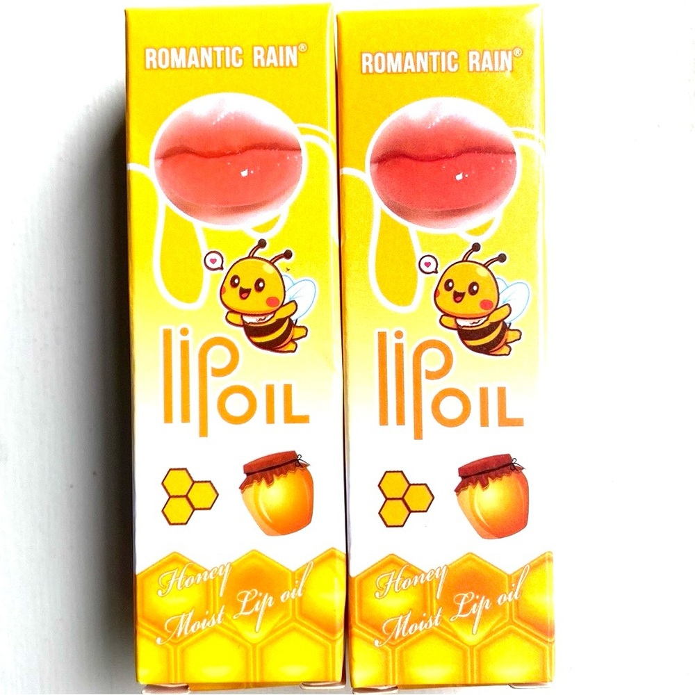 2X Romantic Rain Peach‎ Lip Oil bundle, New in Box